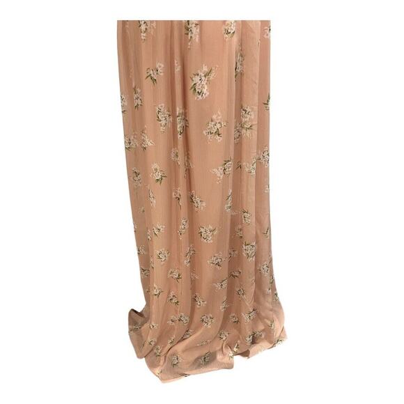 Show Me Your MuMu Floral Blush Meadow Emily Maxi Dress Gown Wedding Sm New USA - Picture 10 of 14